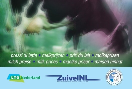 LTO-Nederland, European Dairy Farmers en ZuivelNL - LTO Internationale melkprijsvergelijking