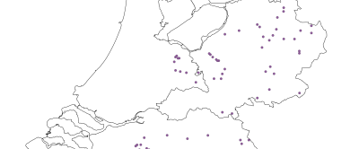 Locaties waar in 2023 bodemmonsters genomen zijn.