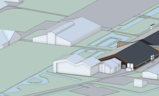 3D schetsen nieuwbouw EVA-Stal