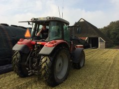 Er is tussen de 53 en 60 ton maïs per hectare geoogst.